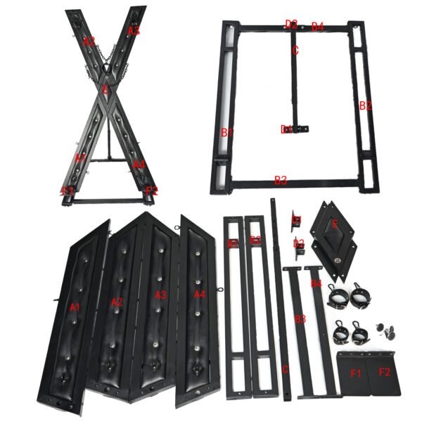 BDSM Restraint Fixed Sex Furniture Cross X Rack - Image 6