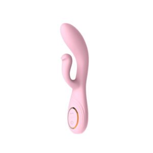 Double-headed vibrating dildo adult sex toy female silicone erotic massage stick
