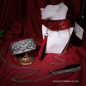 snakeskin leather collar Sex toys SM bondage sex Toys