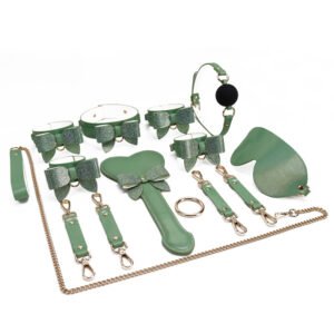 Sex toys bondage sets collars handcuffs leather training adult SM